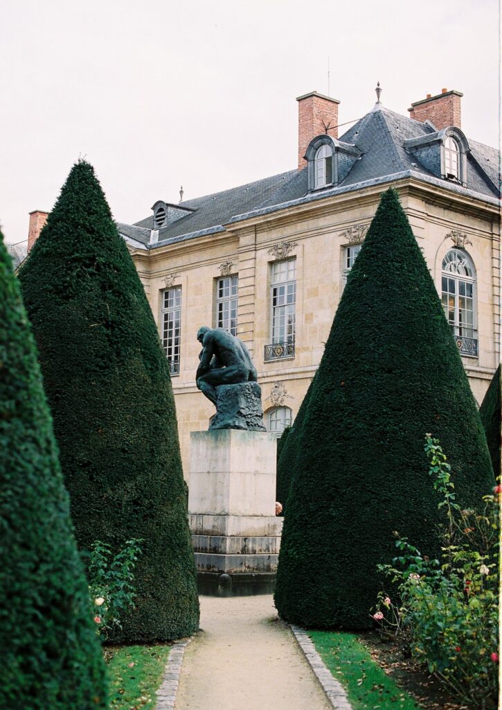 Vegan hotels in Paris - the Rodin Museum garden on the Left Bank